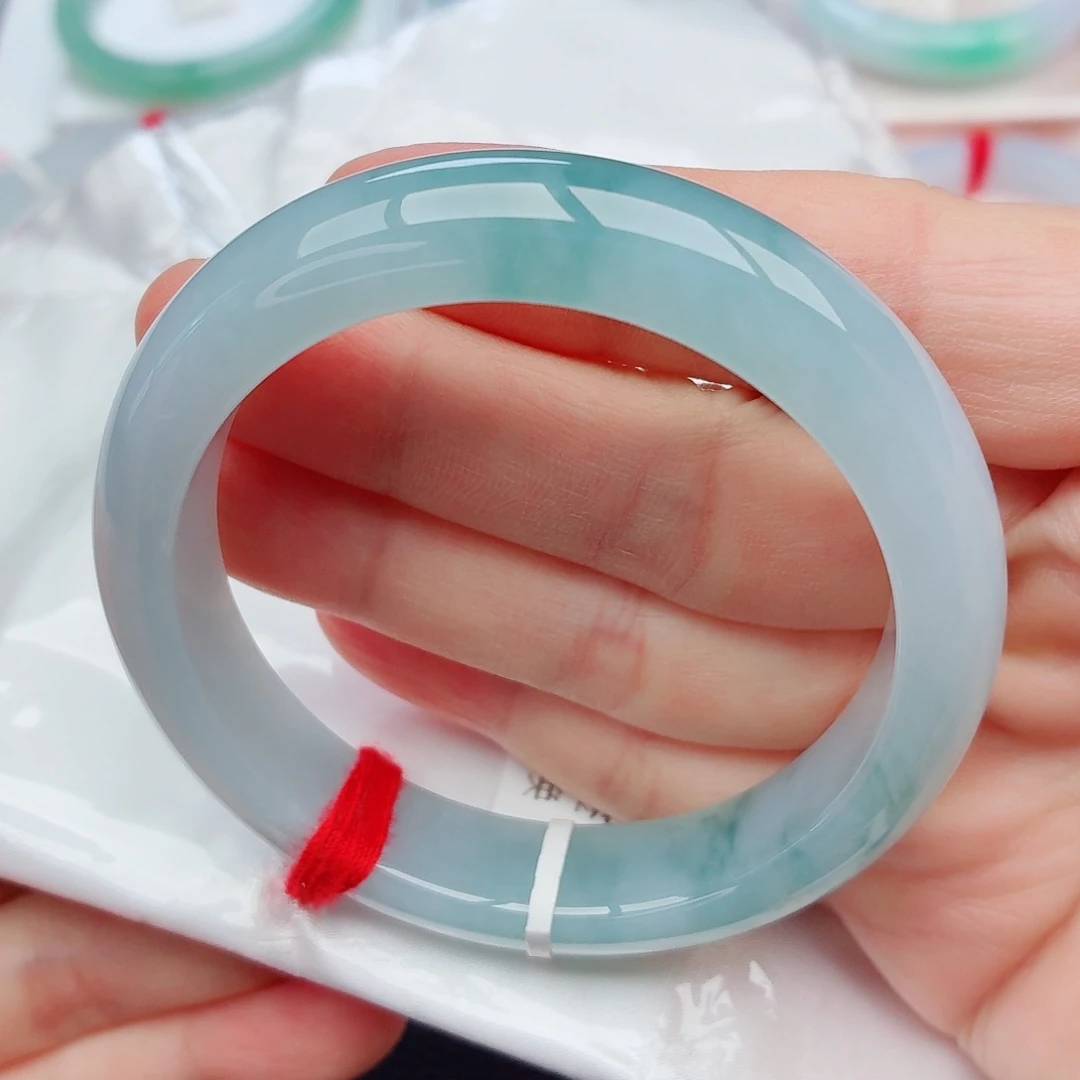 翡翠未镶嵌手镯29号-55圈口