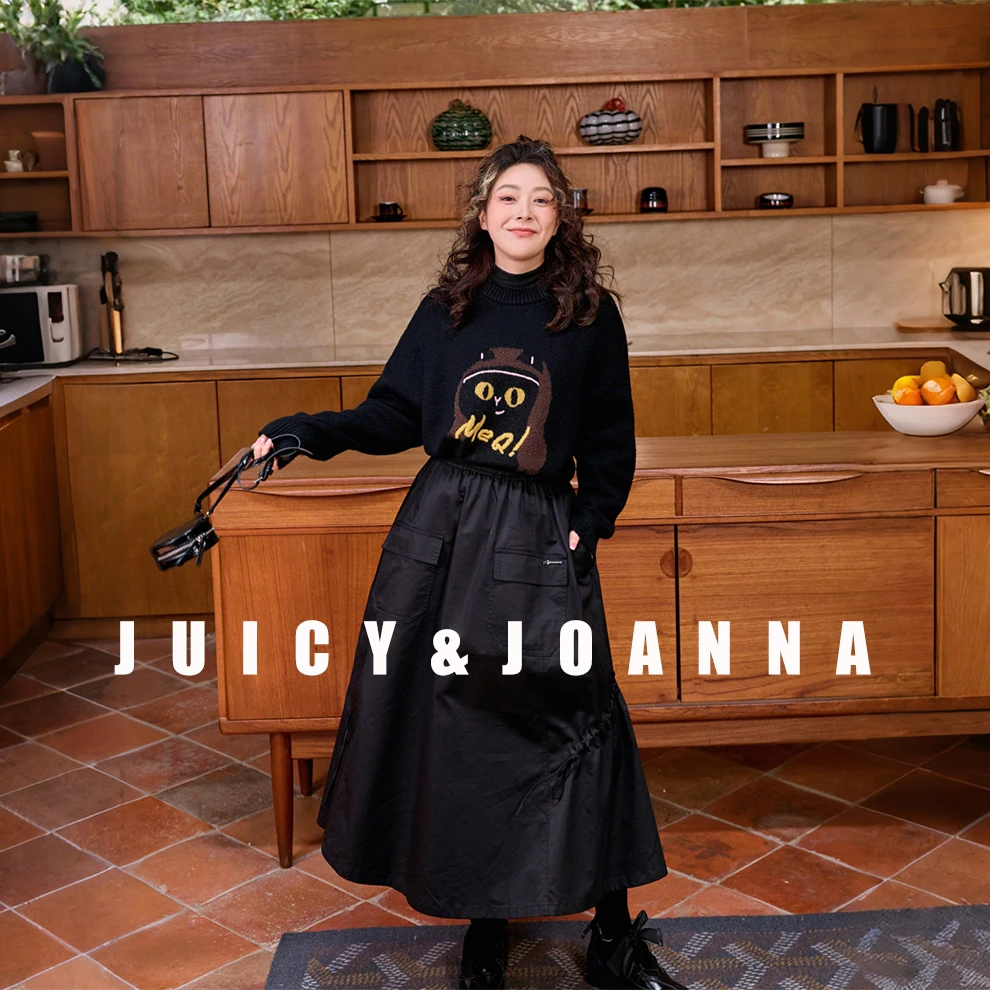 JUICY&JOANNA/橘子樱桃半身工装伞裙