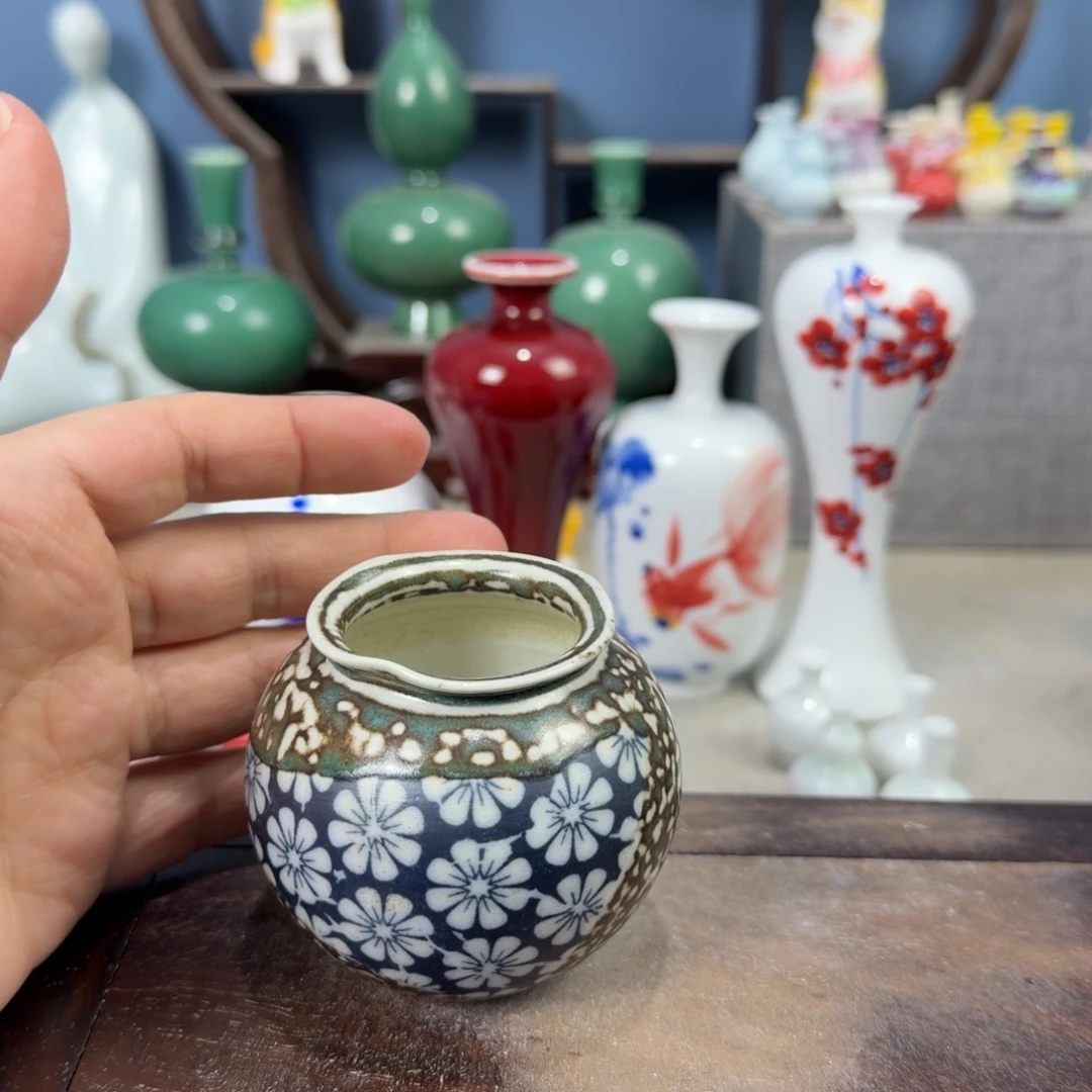 陶瓷手工小花器摆件