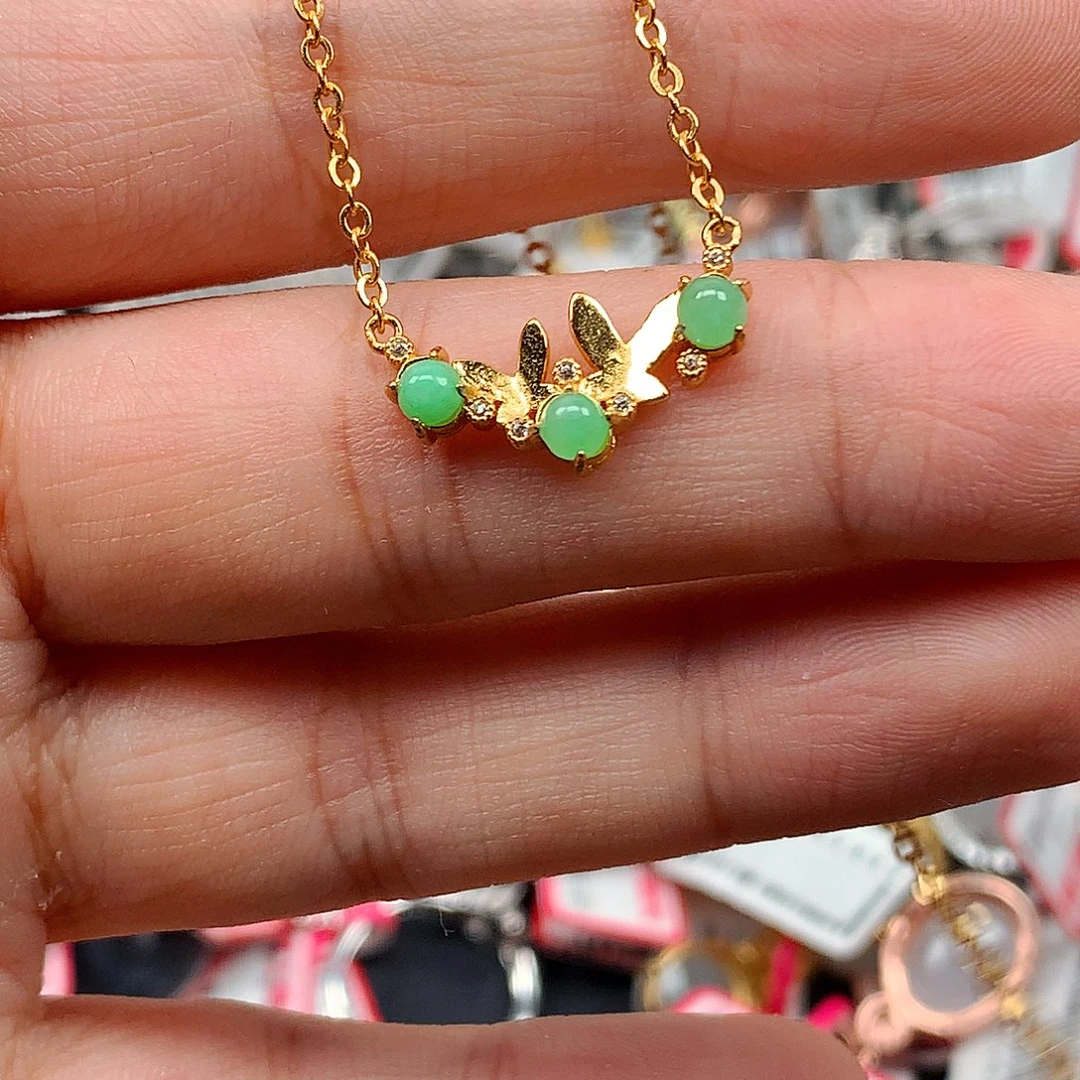 翡翠戒指银S925镶嵌