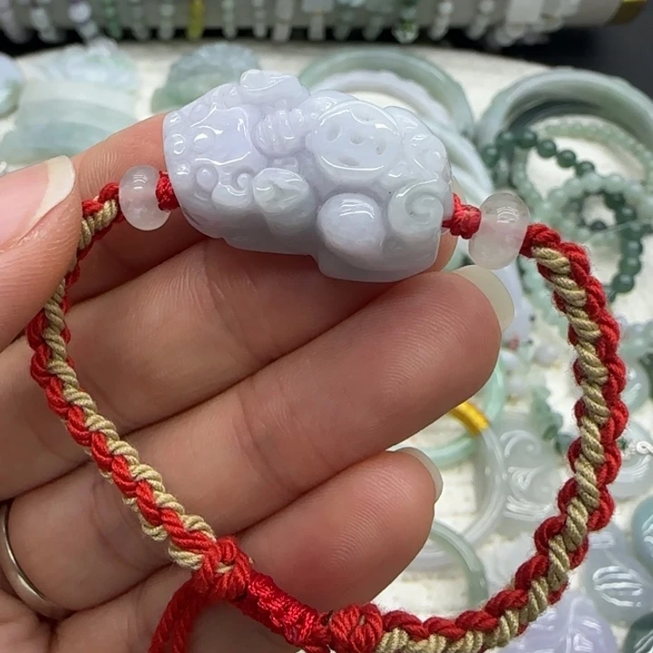 翡翠未镶嵌手链貔貅手绳