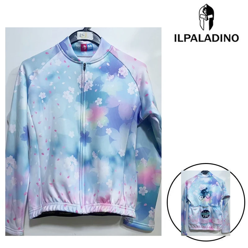 SQ 128 【梦幻花瓣抓绒长袖女士】ILPALADINO骑行服长袖春秋冬户外