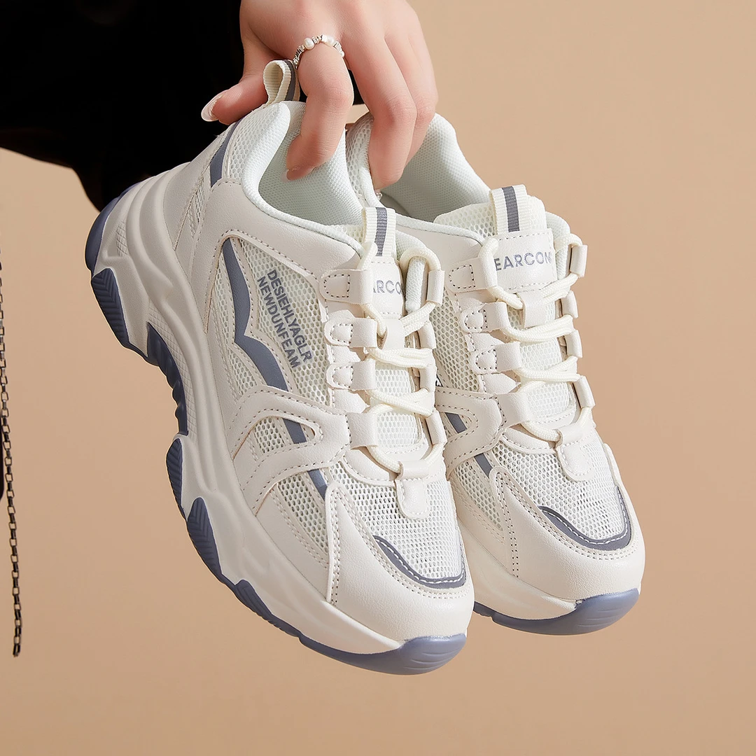 MAGUBA/玛古芭厚底老爹鞋女夏季网面休闲鞋百搭增高休闲风运动鞋