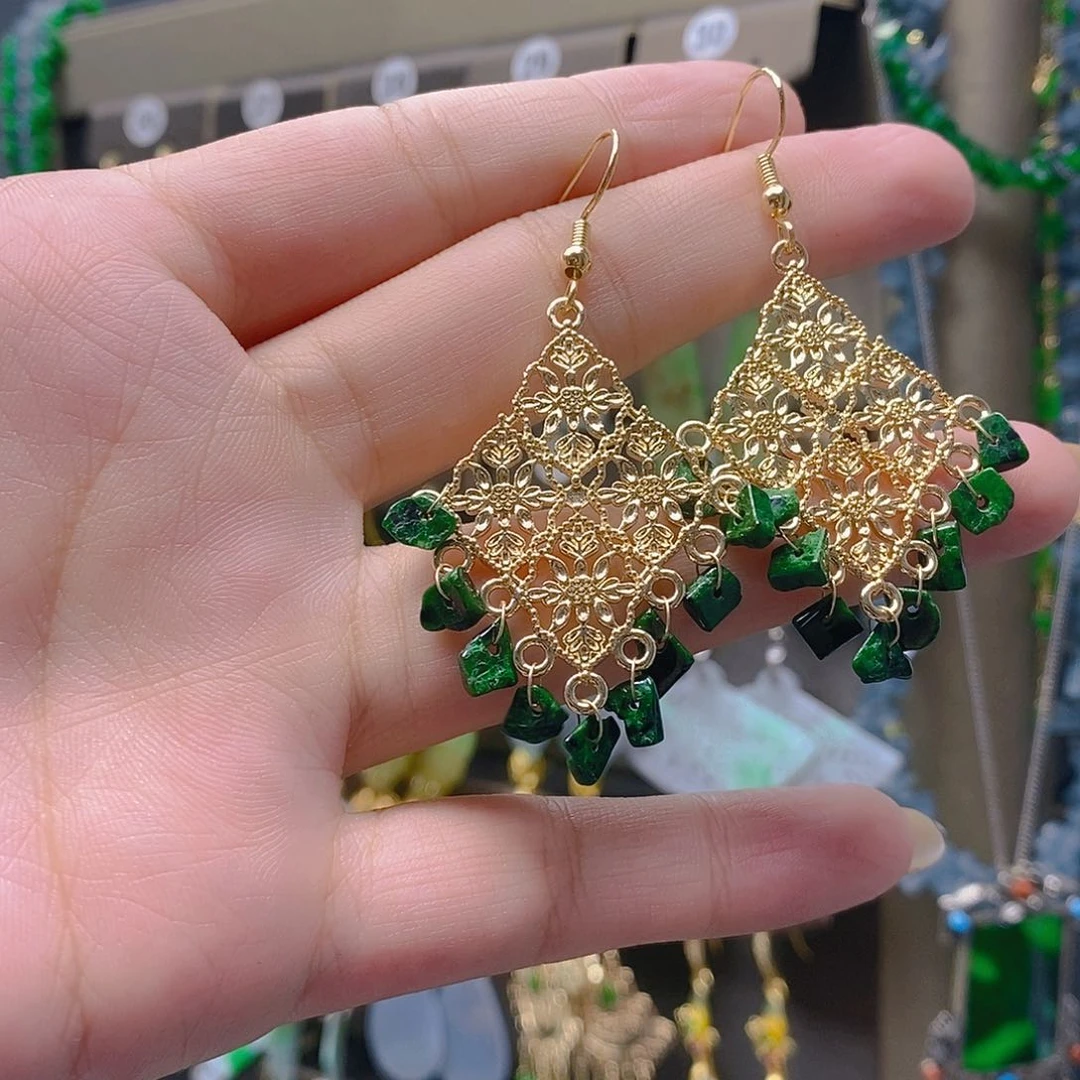 未镶嵌翡翠耳饰翡翠