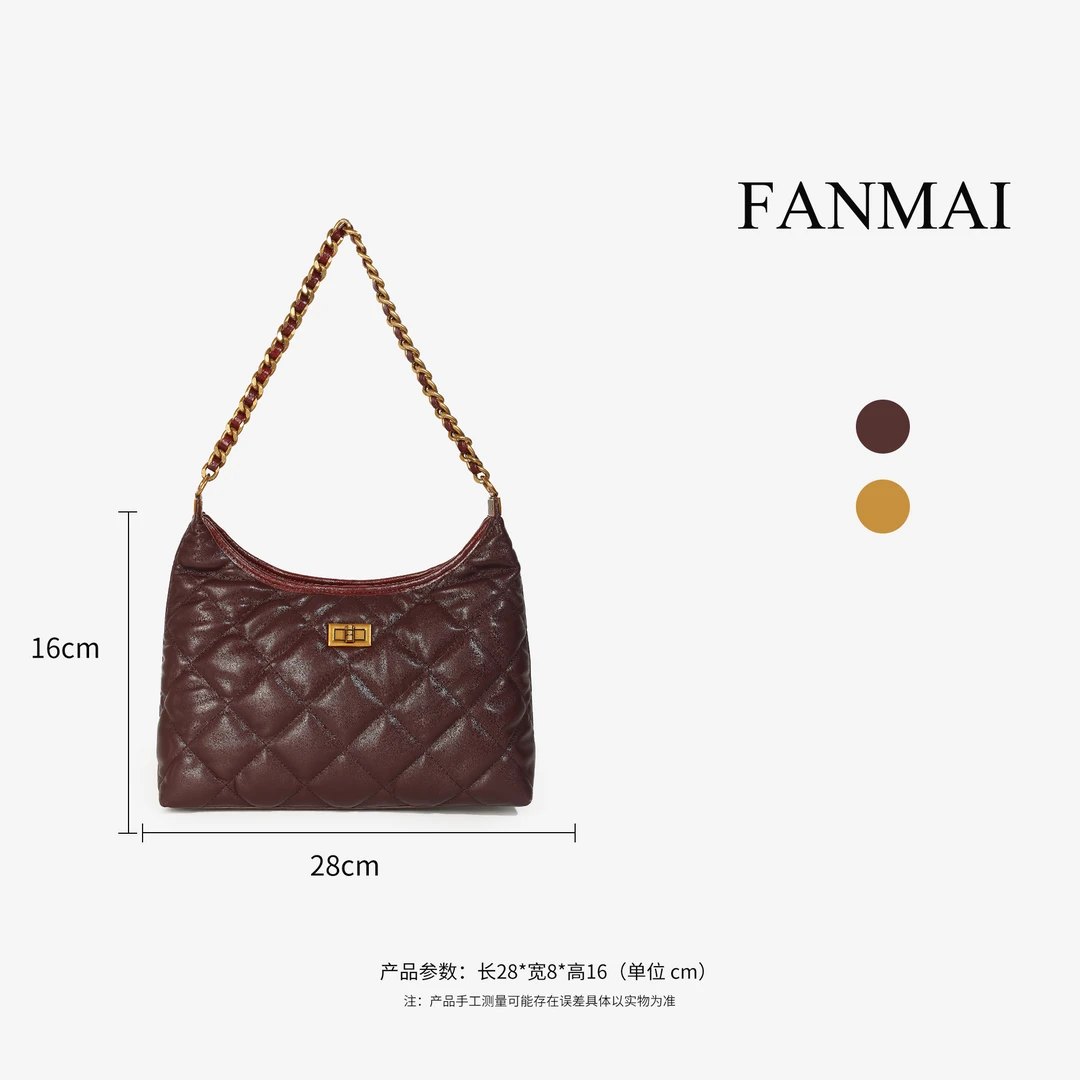 梵迈新款时尚腋下hobo包复古韩版女士包中古包