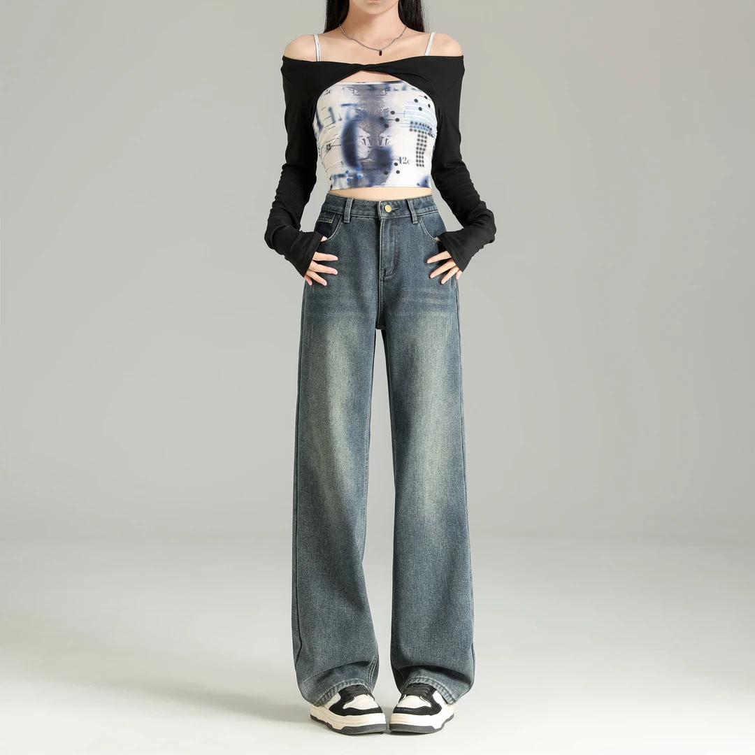 小梅牛仔裤特价直筒裤欢喜