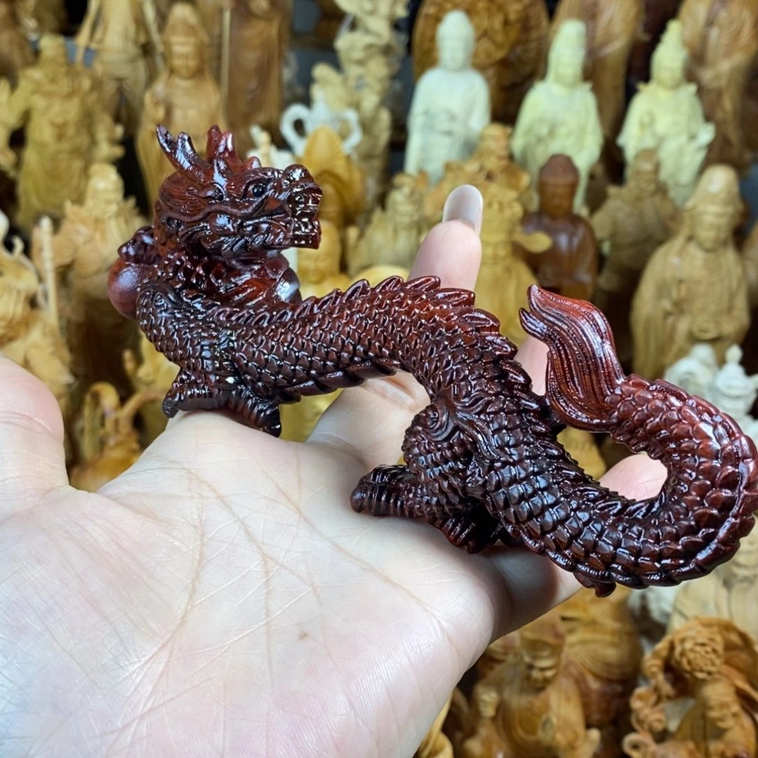木血檀15.5龙摆件全品