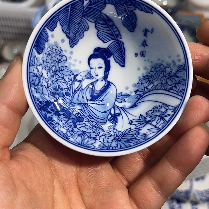 陶摆件景德镇陶瓷主人杯2233