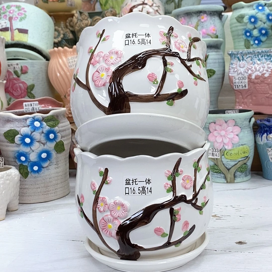 陶瓷@陶瓷花盆@@5839381869
