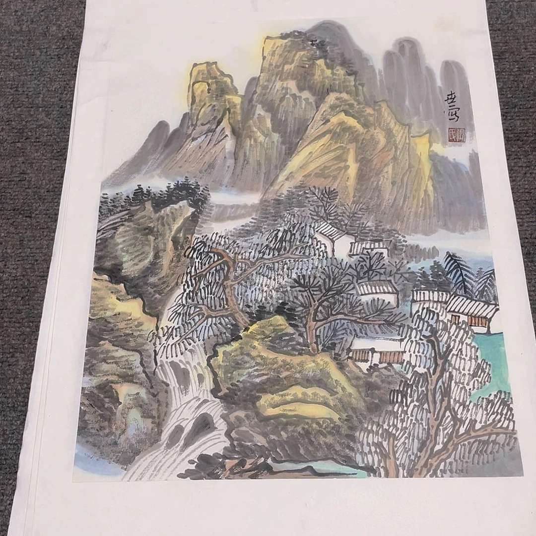 国画1.4平尺纯手绘国画作品