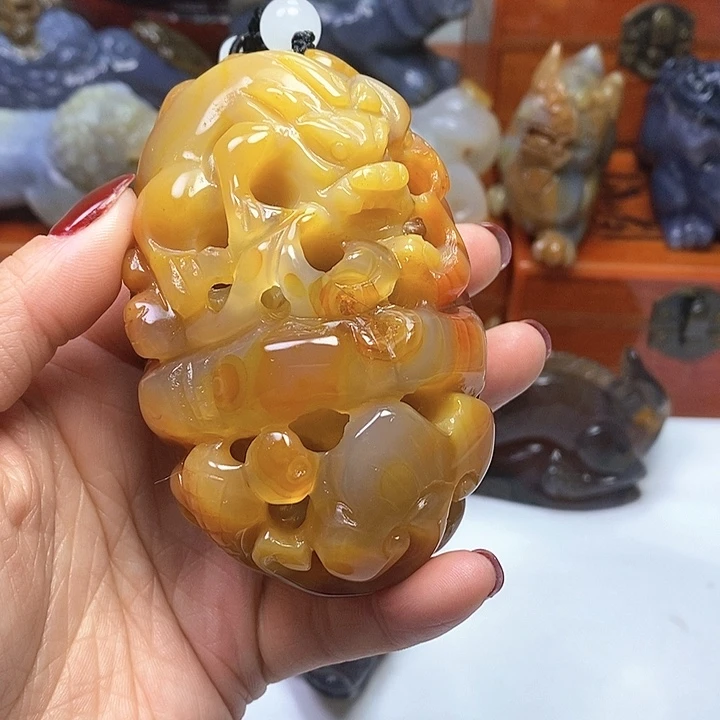 玛瑙/玉髓手把未镶嵌日*