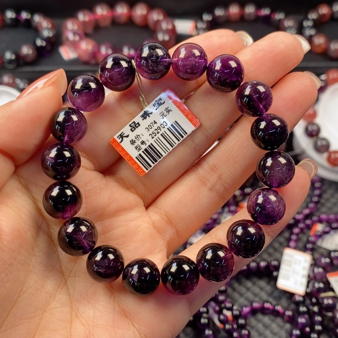 水晶手链未镶嵌好**磨紫超七252903