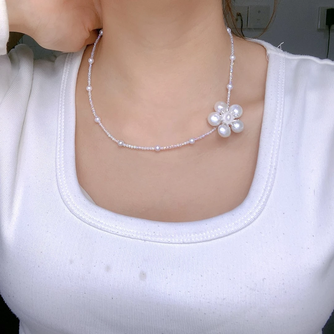 银S925镶嵌耳饰淡水珍珠洁****n