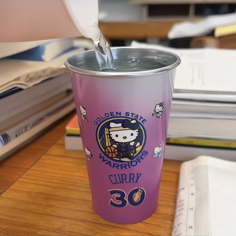 hellokitty温感变色水杯遇冷水变化马克杯创意喝水杯学生上学专用