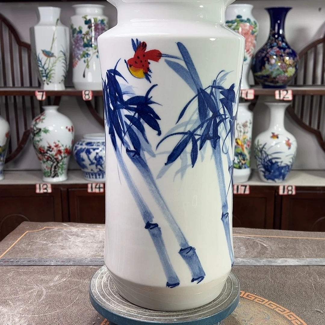 陶摆件景德镇陶瓷书竹