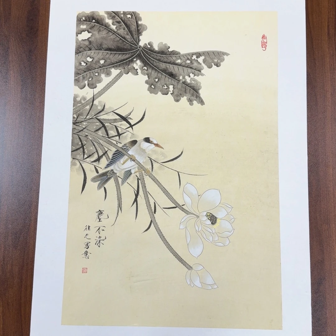 国画国画作品山水花鸟