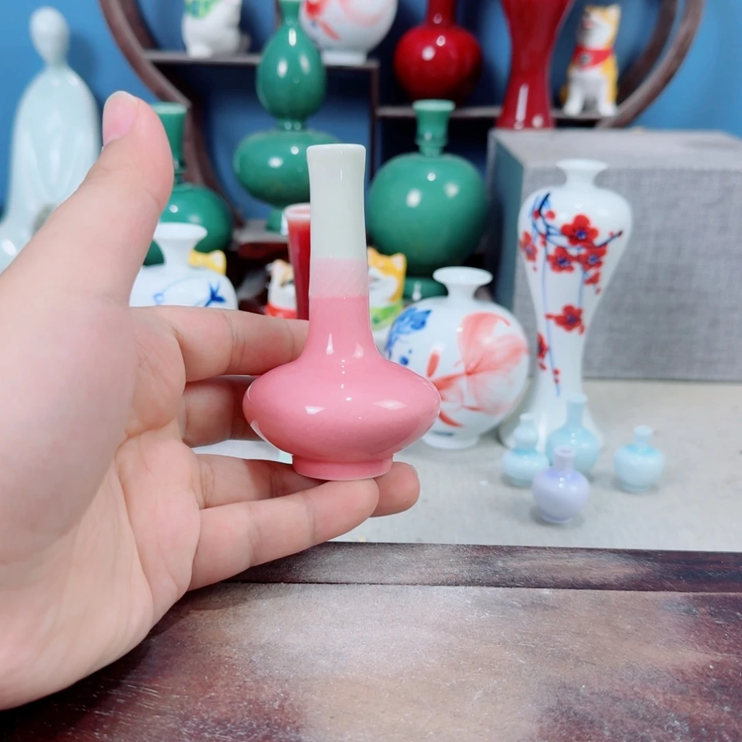 陶瓷手工小花器摆件