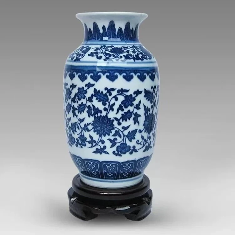 T796陶瓷花瓶青花中式仿古工艺摆件（代拍链接）