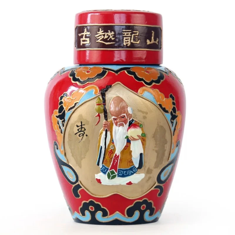 【古越花雕】古越龙山工艺花雕酒1L