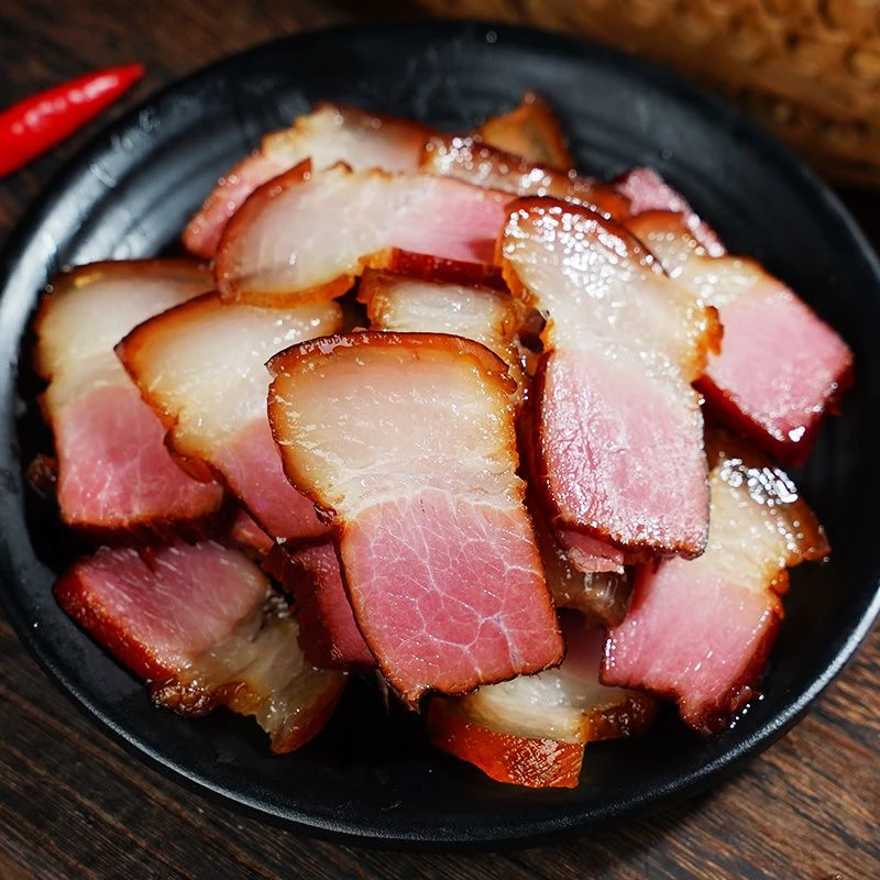 【腊腿肉现称】直播农村烟熏腊后腿肉前腿肉雪花肉不沾水可退