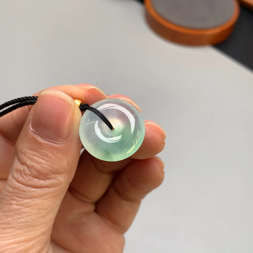 翡翠颈饰未镶嵌天然缅甸翡翠吊坠19.7-5.9