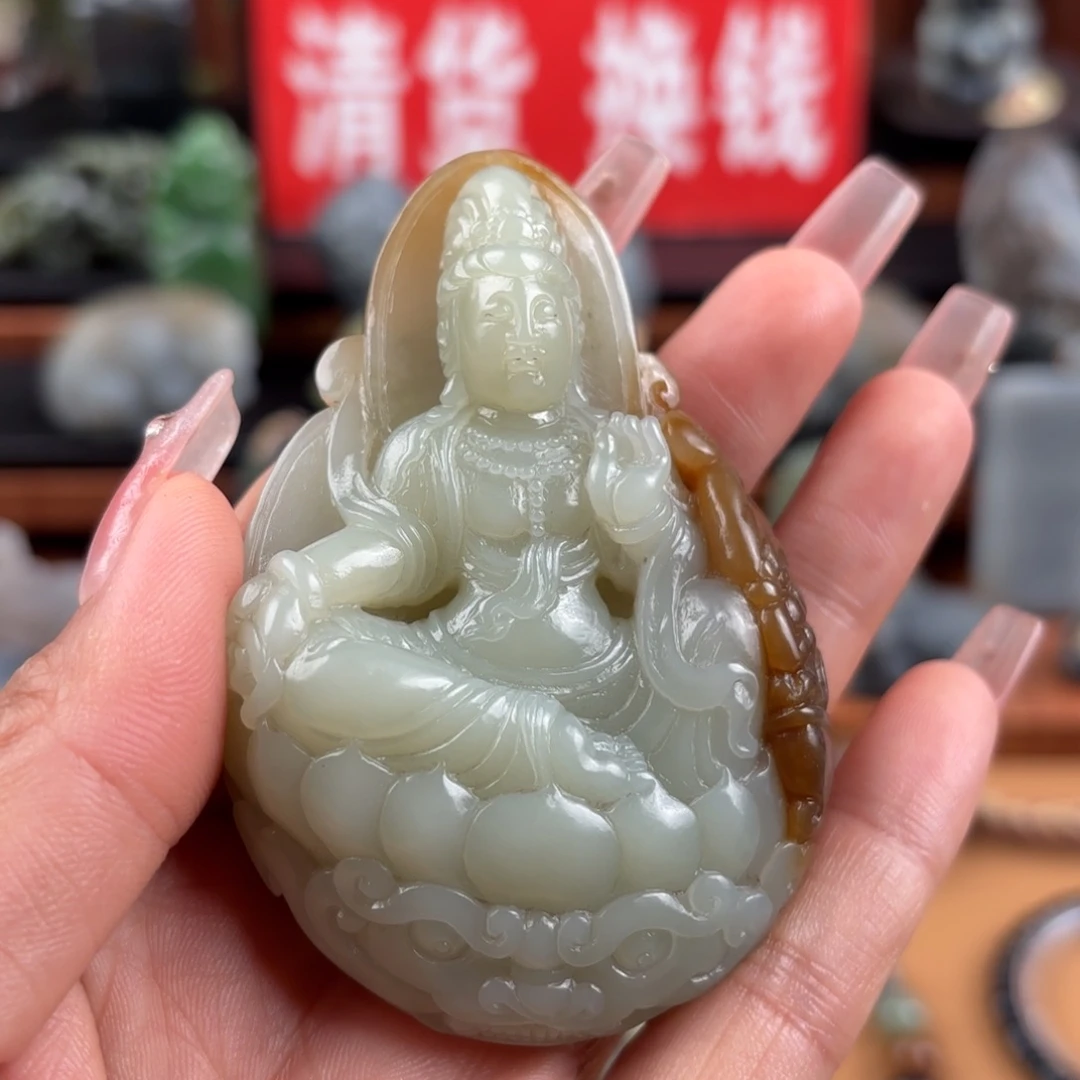 和田玉未镶嵌挂件丁*根