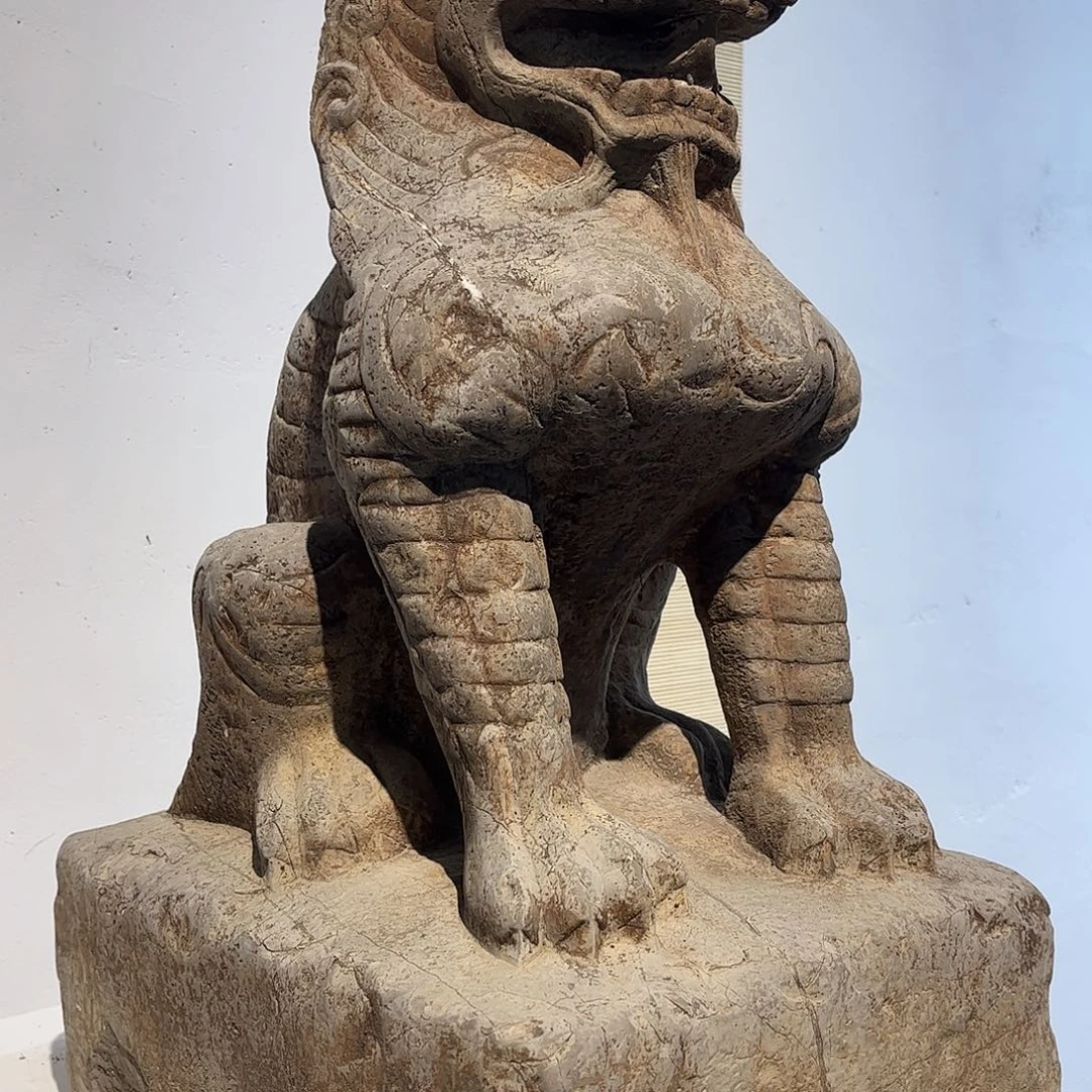 好***力砖雕青石狮子11111111