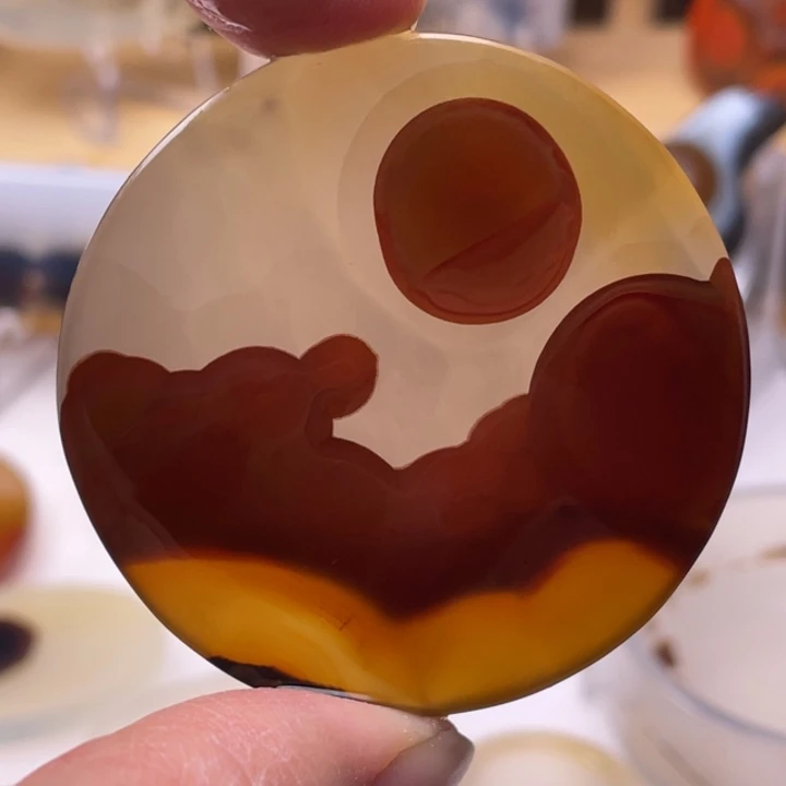 玛瑙/玉髓未镶嵌吊坠(不含链)