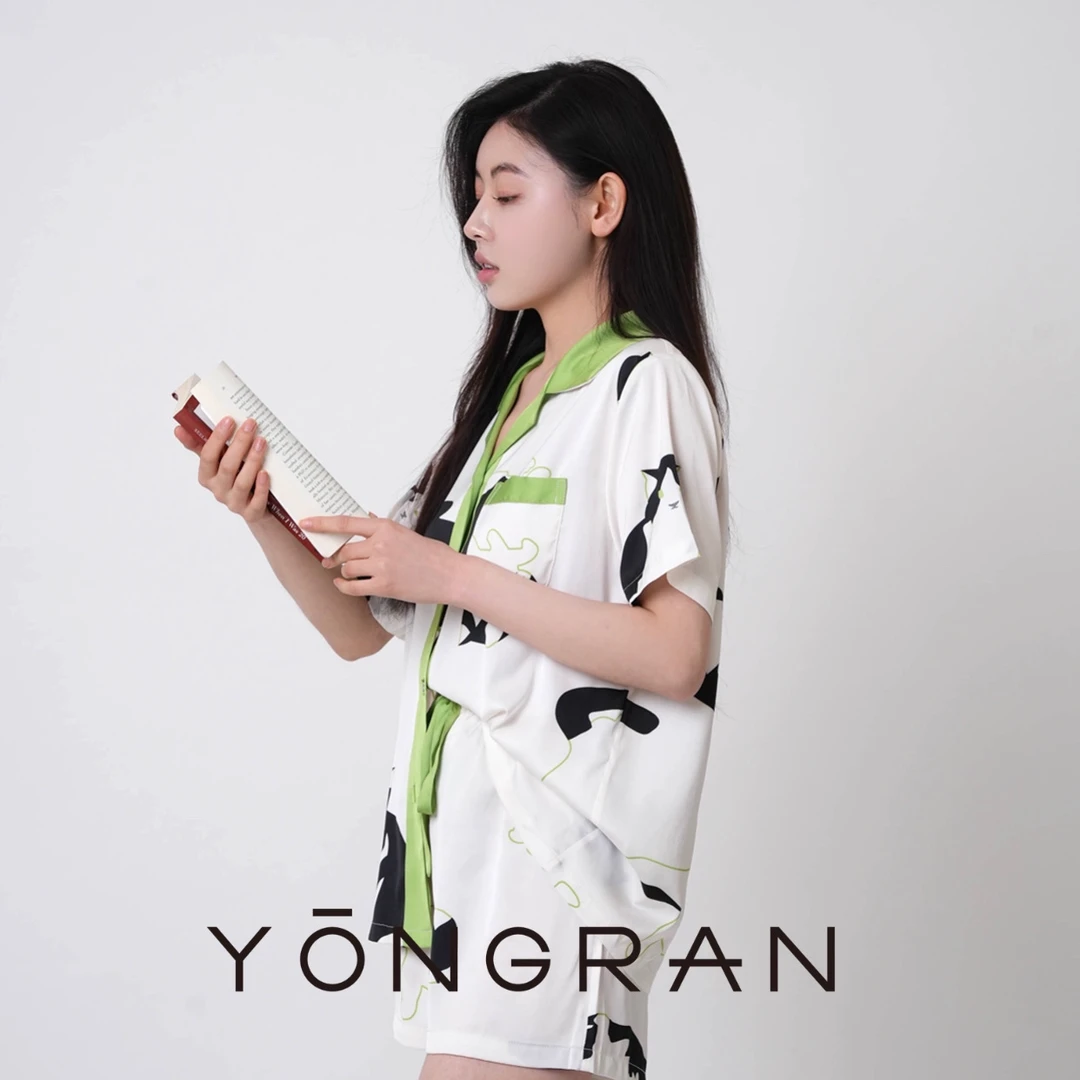 YONGRAN雍然｜夏日喵语雍然家居服夏款睡衣家居服短袖短裤