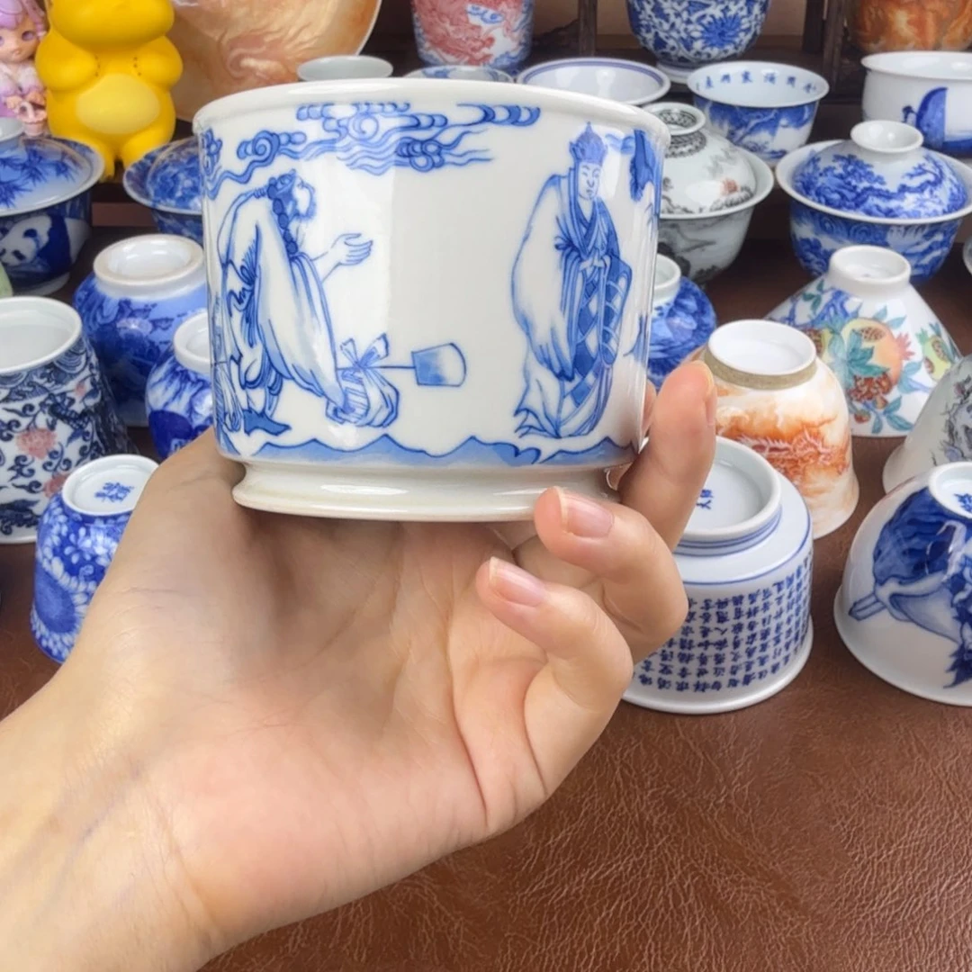 景德镇陶瓷手绘作品微瑕