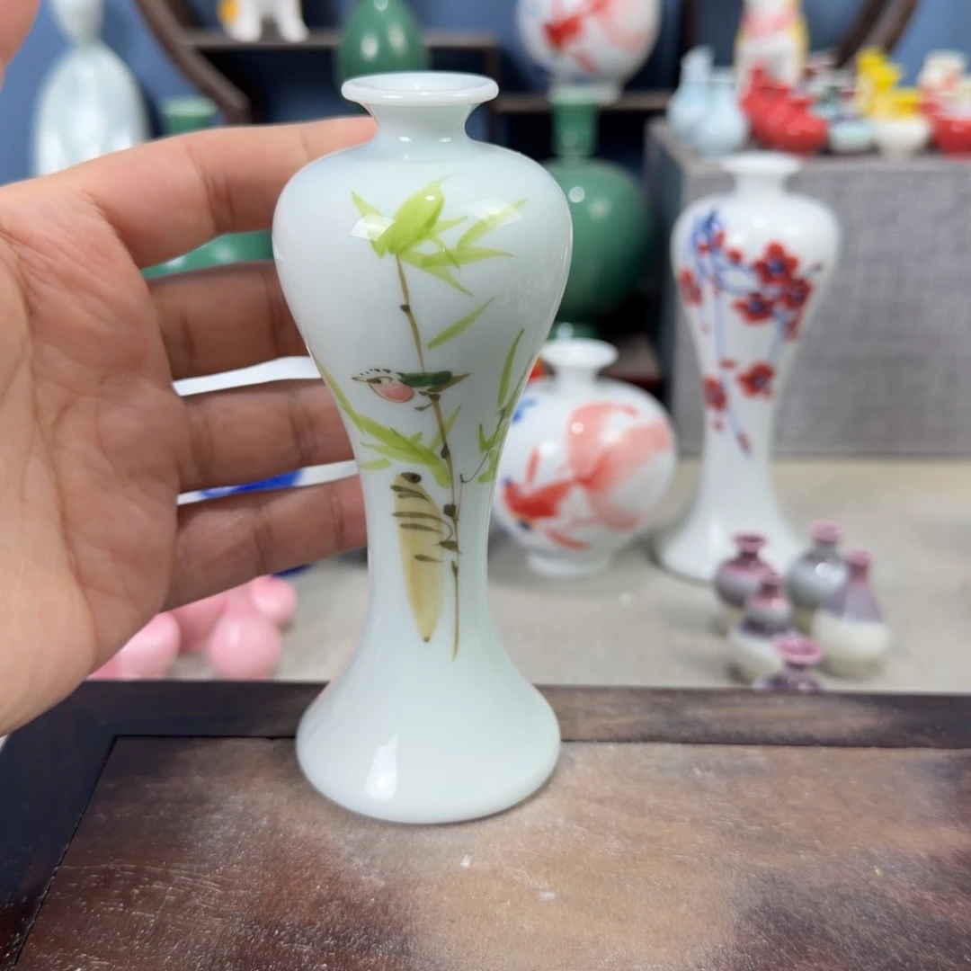 陶瓷手工小花器摆件