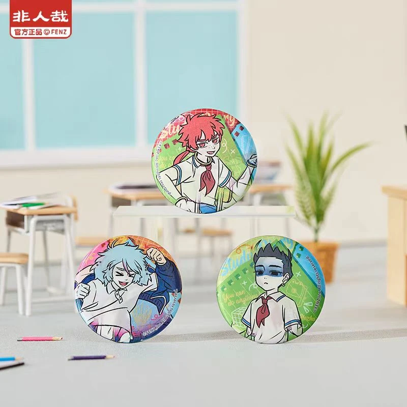 非人哉 今天也要上学系列马口铁徽章光栅动漫周边吧唧盲盒