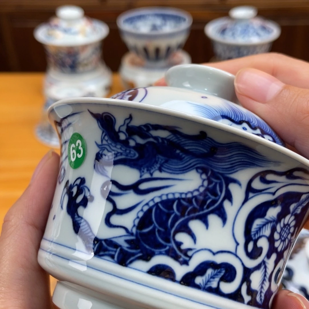 手绘现代茶具非古董