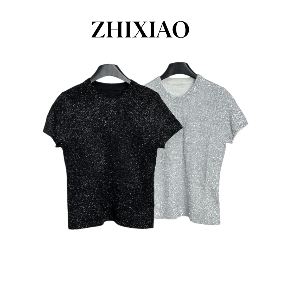 【ZHIXIAO】秋冬新款：亮闪短袖117-2