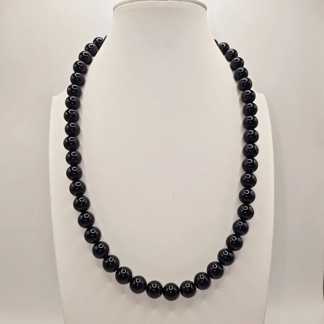 25号X21冻紫色10mm项链