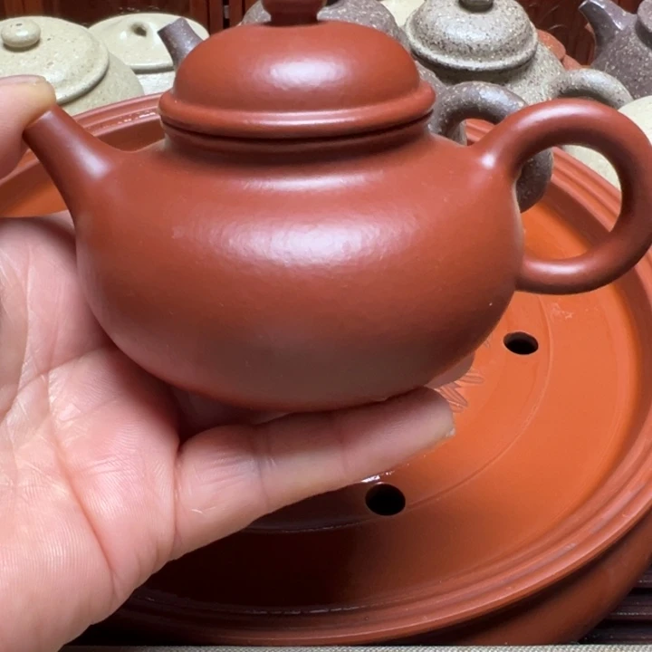 紫砂茶壶宜兴原矿赵庄朱泥