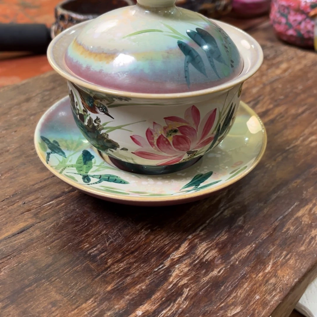 柴烧手工手绘陶瓷