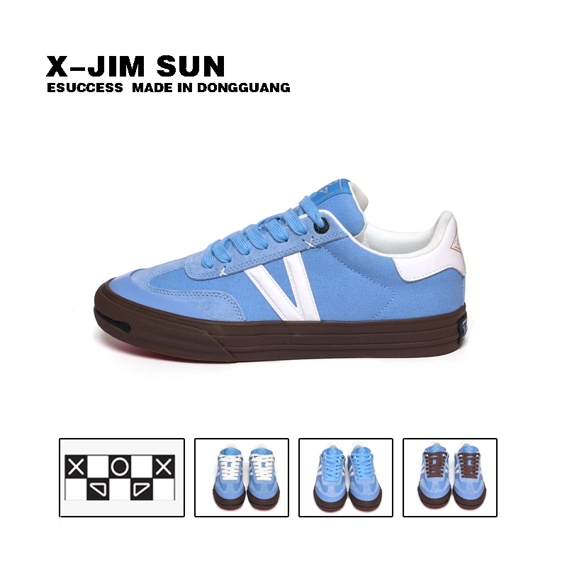 击上滑板鞋开口笑系列时尚百搭潮流德训鞋男女同款米兰情侣鞋子