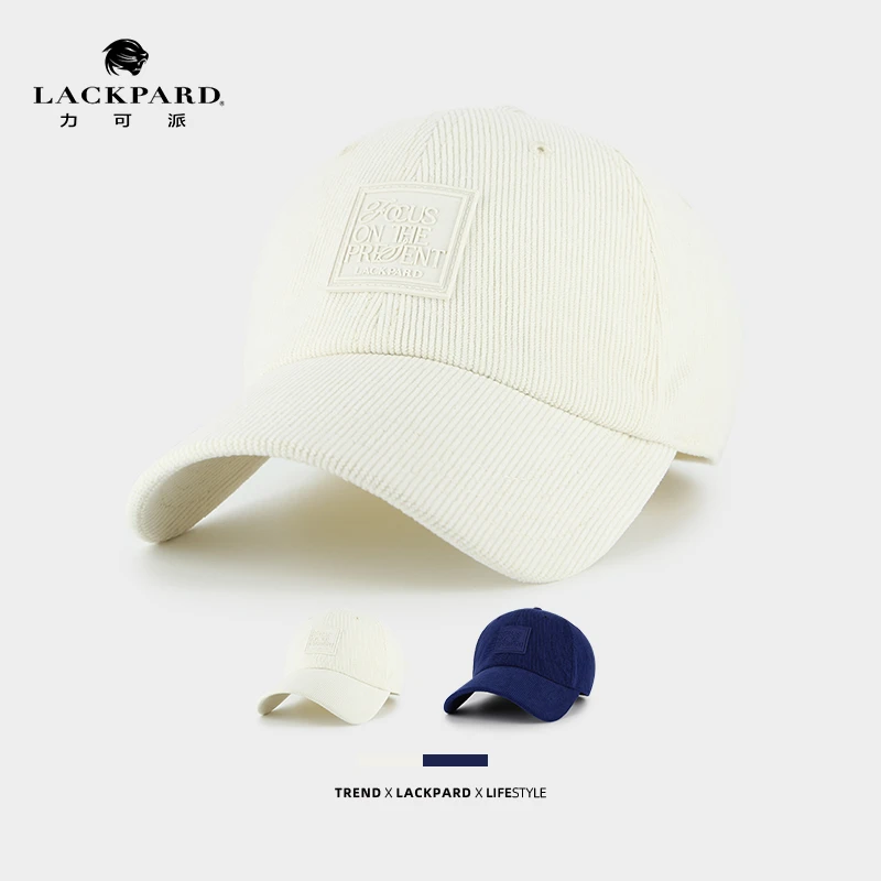 【时尚百搭】LACKPARD秋季灯芯绒保暖棒球帽通勤休闲百搭帽子