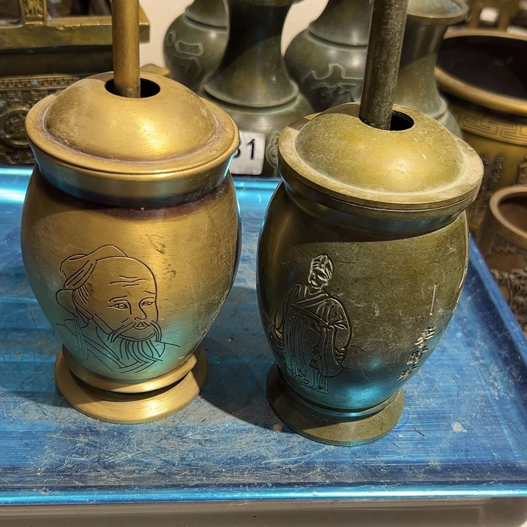 台**云微瑕疵黄铜摆件工艺品