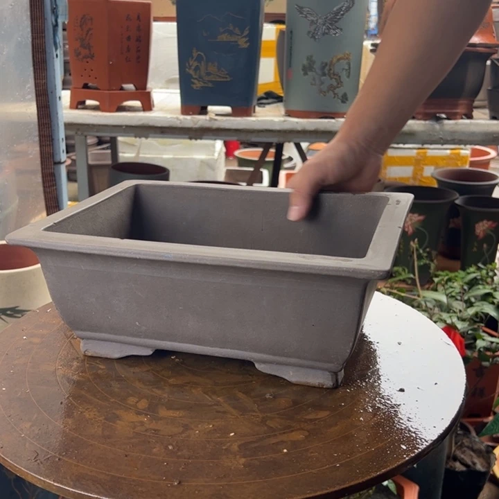 宜兴紫砂32素面马槽