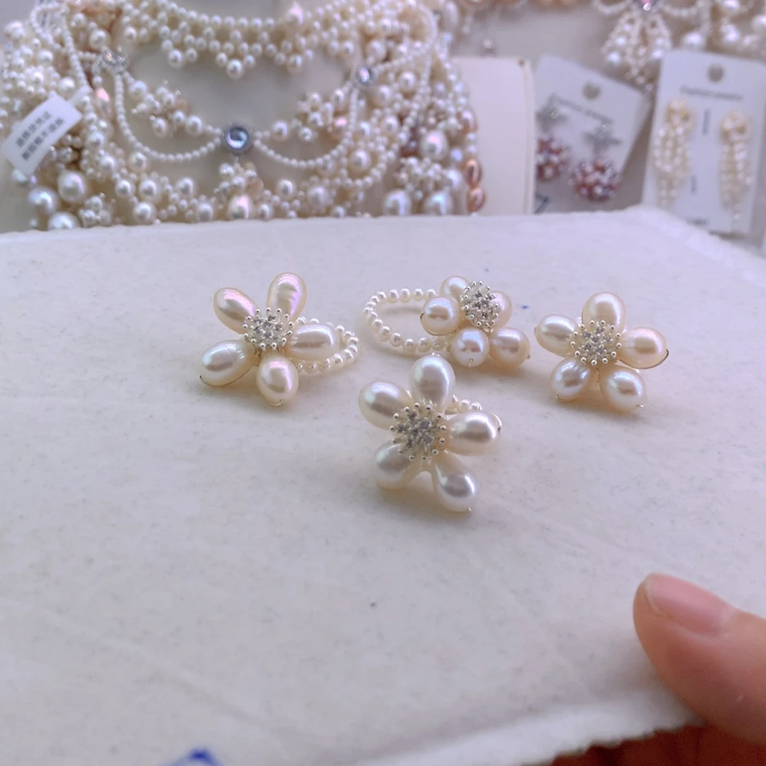 淡水珍珠未镶嵌戒指一个