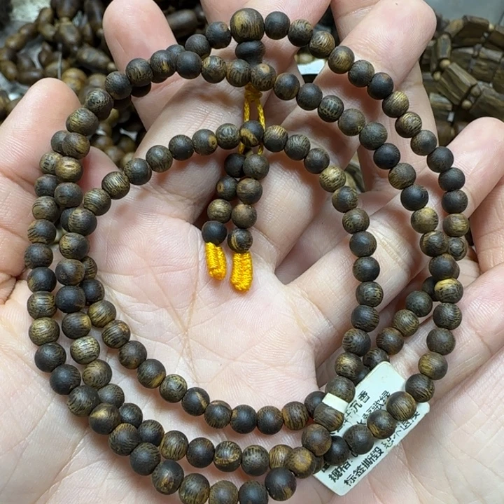 手串沉香沉水莺歌绿多样性发货一条卡5-11克