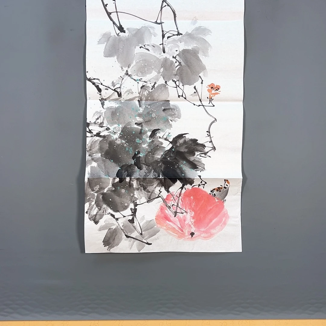 国画766 花鸟和蝴蝶都会出现