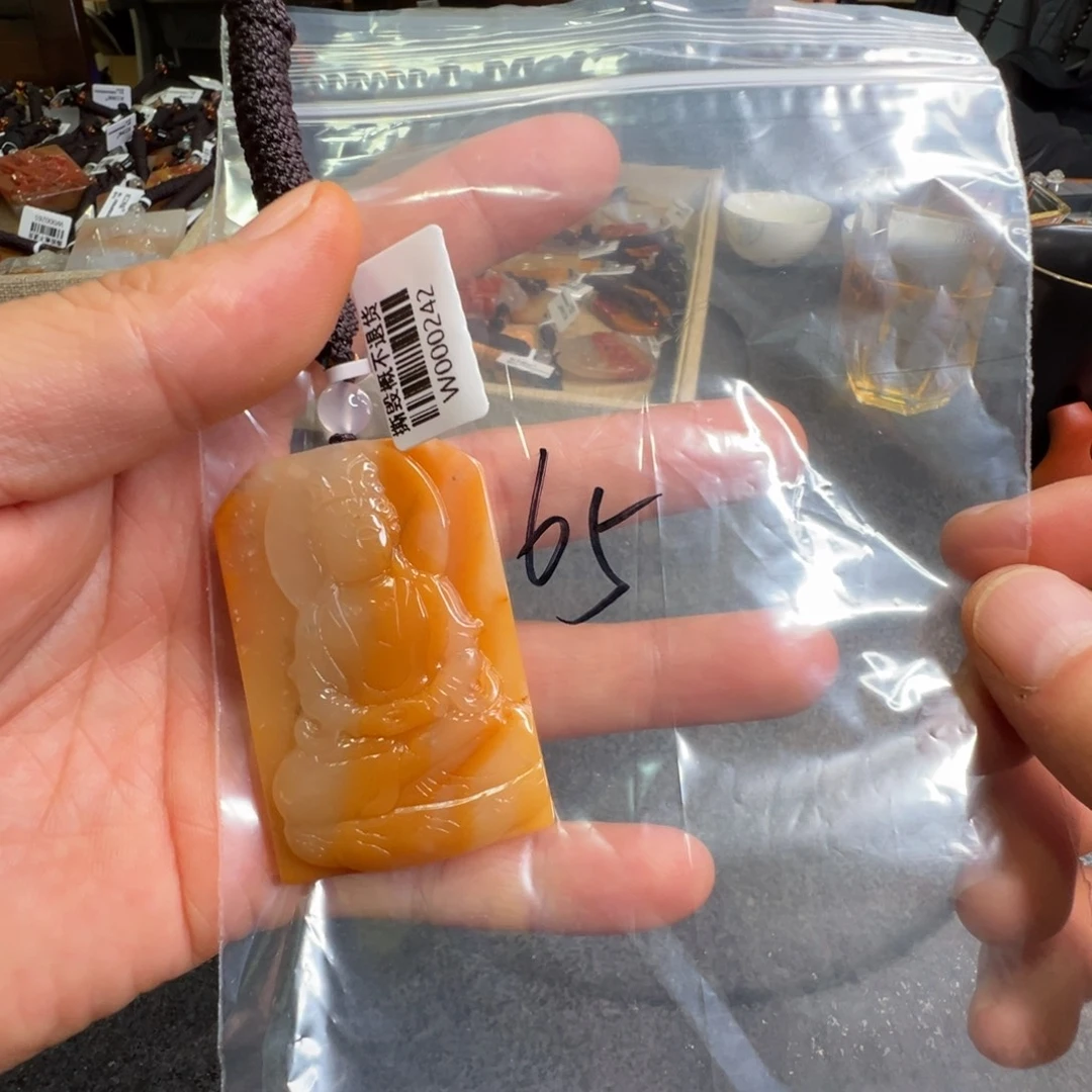 石英质玉（黄龙玉）未镶嵌配饰65