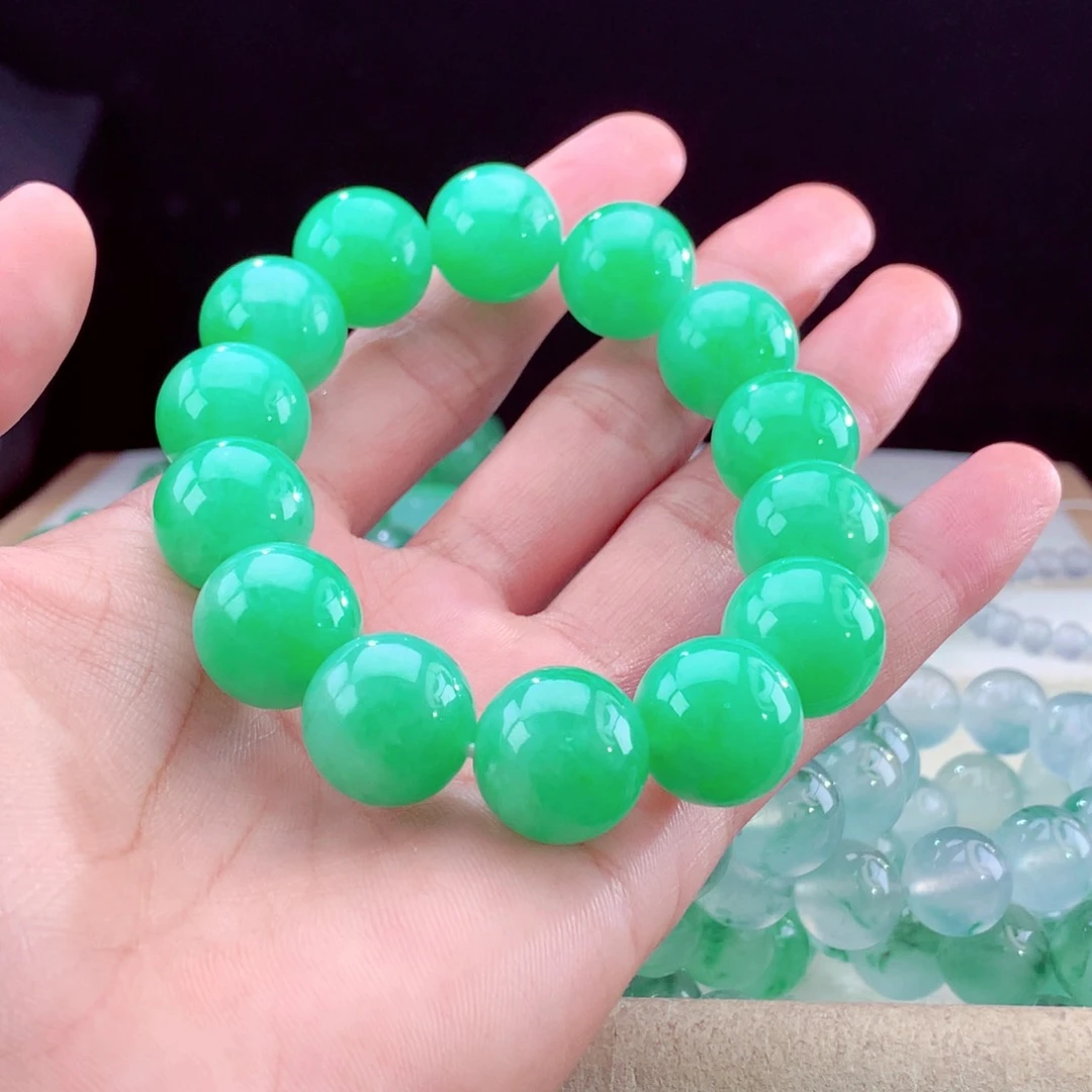 未镶嵌手串翡翠天然翡翠