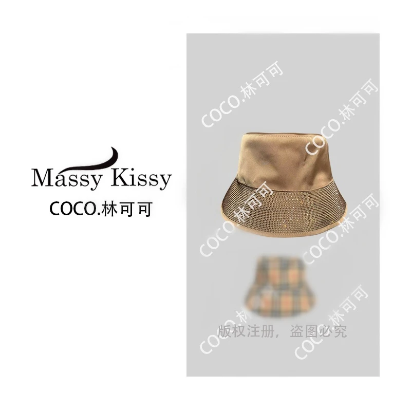 2025年新款小香风经典满钻双面戴渔夫帽