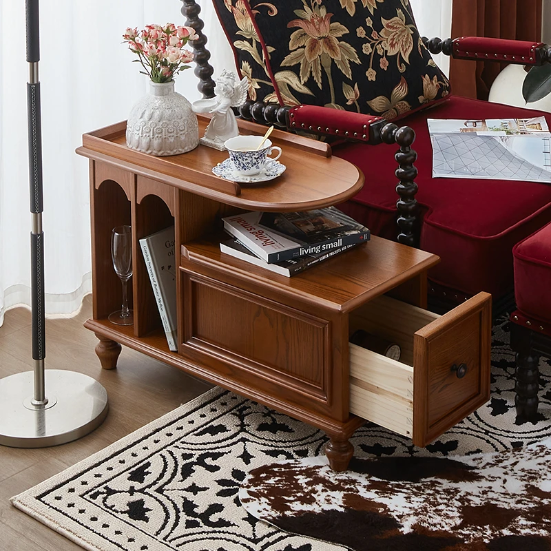 客拉客美式复古边几沙发简约边几家用客厅角几移动边柜