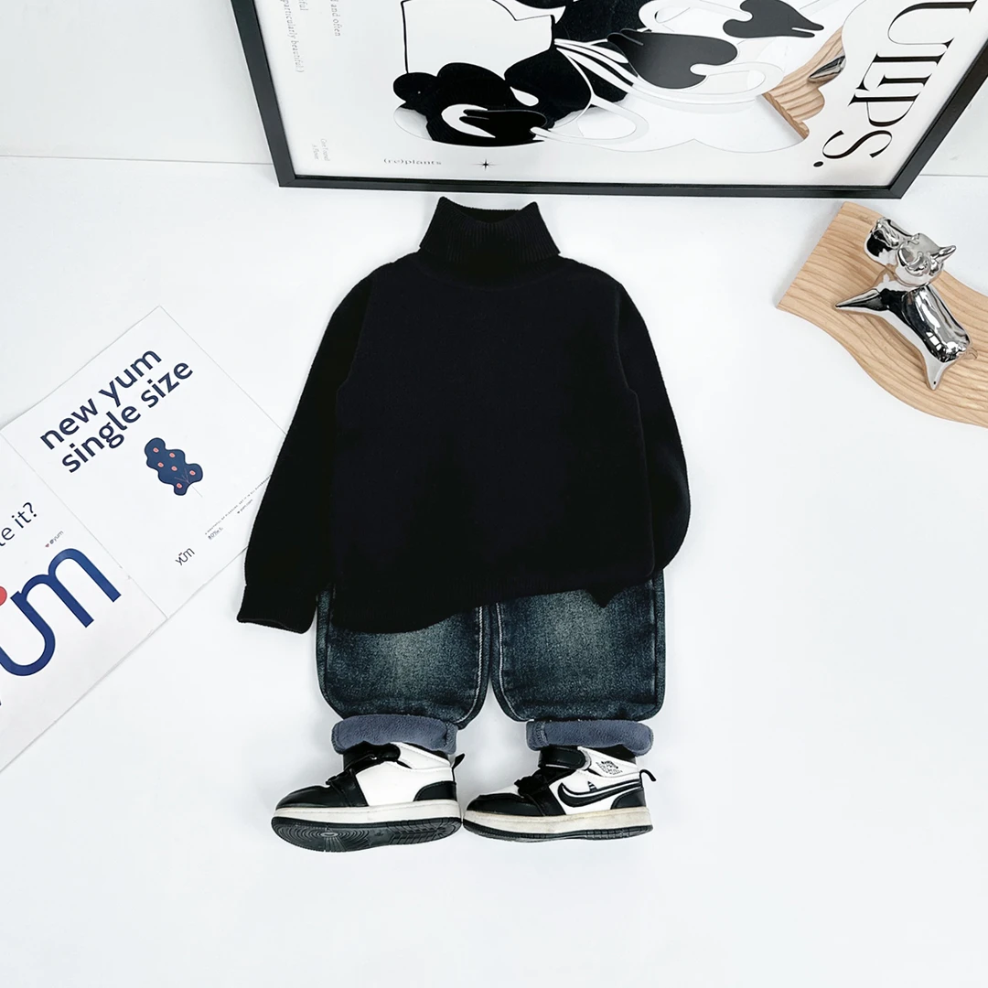 男童毛衣打底衫儿童衣服2024新款秋装休闲D-YM2212男童加厚毛衣