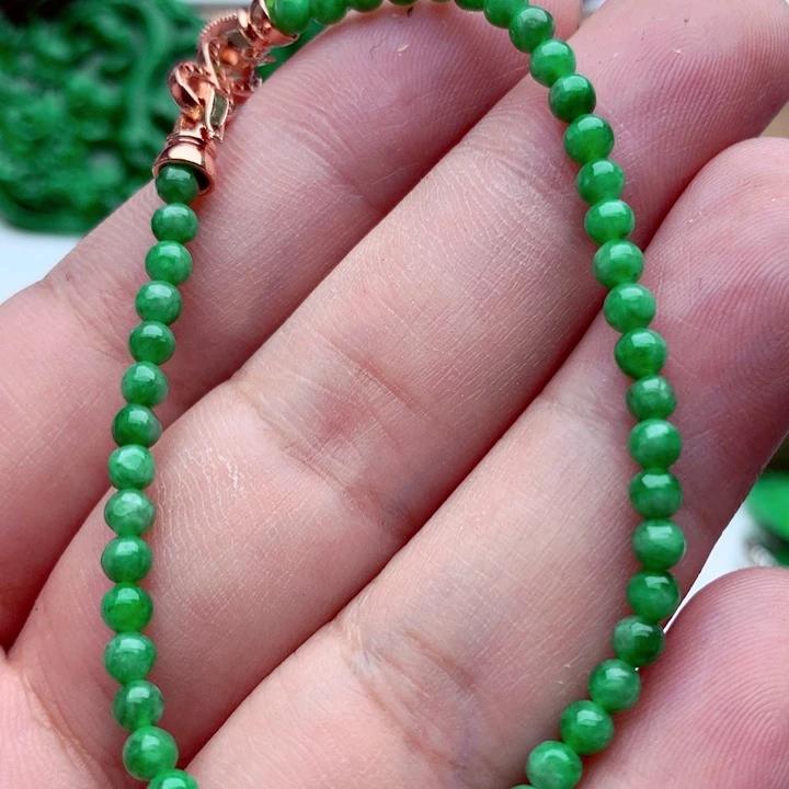 翡翠未镶嵌手链手串